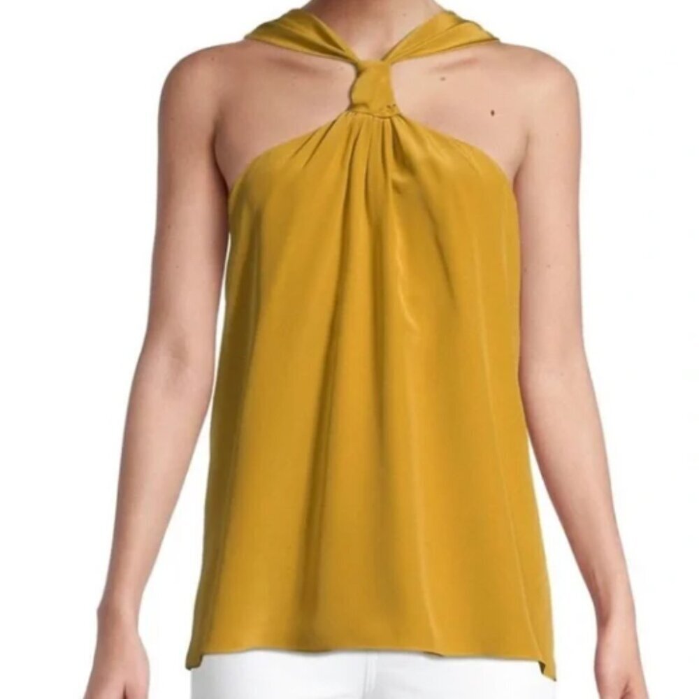 NWT Trina Turk Locket Halter Maple Gold